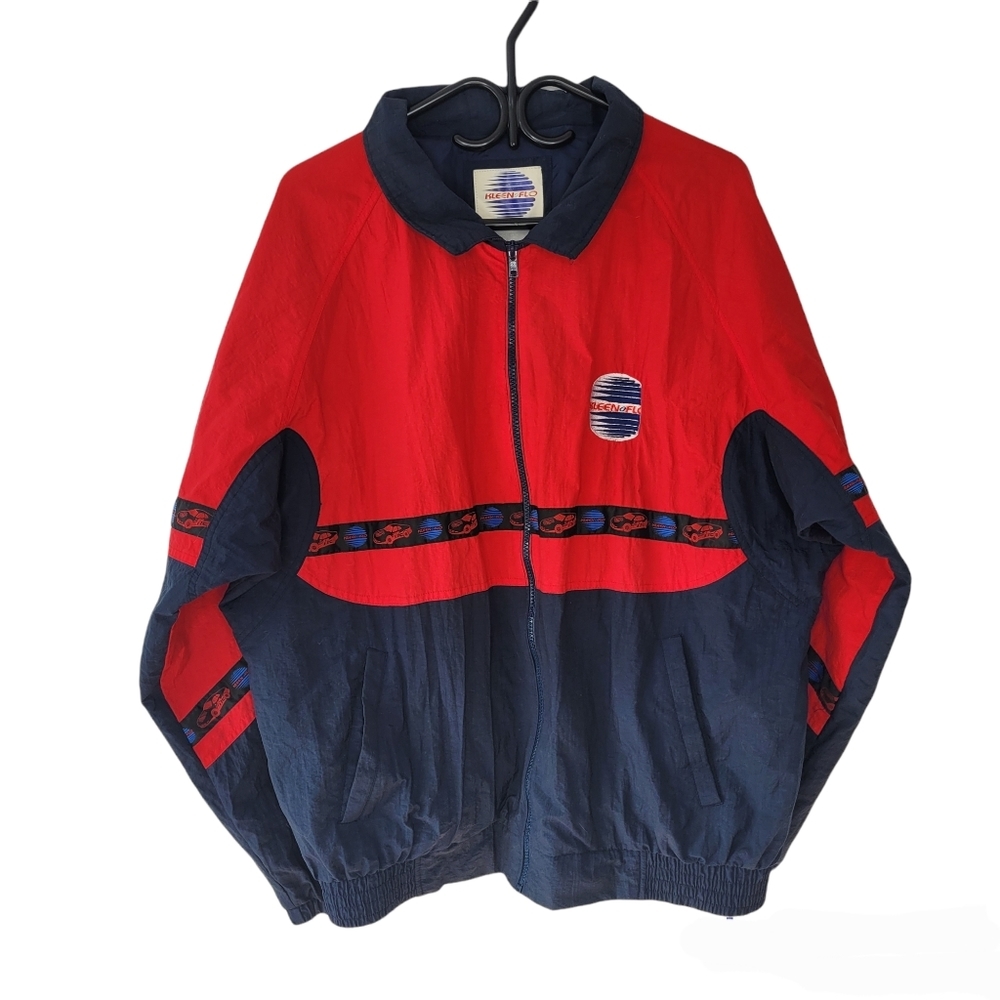 Vintage Kleen Flo red and blue colourblock jacket - Picture 5 of 16